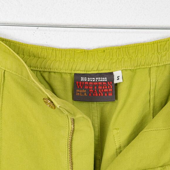 Big Bud Press Western Pants in Gross Green Size Small Made in LA - Picture 8 of 12